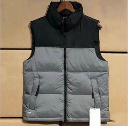 2030 Gris veste Hommes Gilet Vers Le Bas Coton Gilet Designs Hommes Femmes Sans Manches Nord Veste Puffer Automne Hiver Casual Manteaux Couples Gilets Garder Au Chaud Manteau