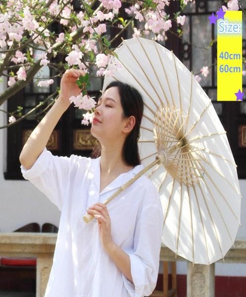 20304060cm Mini artisanat chinois papier huilé parapluies nuptiale mariage parasols parapluie rétro danse accessoire Ceaft papier huilé 4 taille Umbre7488045