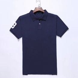 Vente en gros 2065 Été Nouveaux Polos Chemises à manches courtes pour hommes européens et américains Casual Colorblock Coton Grande Taille T-shirts de mode brodés S-2XL