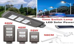 204060W Panel solar LED LED Solar Street Light Allin1 Tiempo Implaz de agua IP67 Lámpara de iluminación de pared para jardín al aire libre 8988991