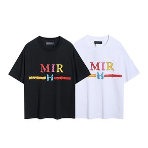 2044SS Hommes Femmes T-Shirt Mode Lettre Colorée Minimaliste Manches Courtes T-Shirt Style Décontracté Pour Les Couples