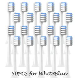 2050pcs Têtes de pinceau de remplacement pour Xiaomi T200 Whitegrayblue Nettoyage en profondeur Brosse à dents électrique Soft Dupont Bristle 231222