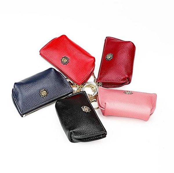 2052 pinces à billets pour femmes Ins à la mode filles étudiants Handable cuir dames fermeture éclair petit portefeuille Simple Mini porte-monnaie porte-carte mince porte-monnaie sac à main étui à clés de voiture