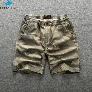 207 Summer Fashion Straight Cargo Shorts Homme Sport Casual Demi-longueur Pur Coton Style Militaire Camouflage Hommes Vêtements De Travail 220715