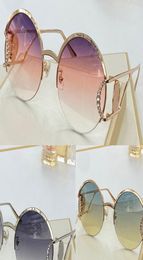 2094 Nieuwe mode zonnebrillen met UV -bescherming voor mannen en vrouwen vintage ronde frame populaire topkwaliteit Kom met case klassiek SU9489301