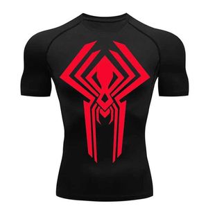 2099 nouveaux hommes Chemise de Compression à manches courtes T-shirt style décontracté séchage rapide respirant haut de fitness été hommes sport T-shirt 4xl