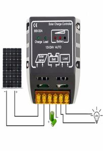 20A 12V24V Zonnepaneel Laadregelaar Batterij Regulator Veilige Bescherming Solar Regulator Voor Zonnepaneel Systeem Us7112359