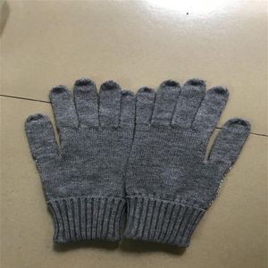 20bbb gants tricotés designer classique automne couleur unie lettre européenne et américaine couple mitaines hiver mode cinq doigts Gl249H