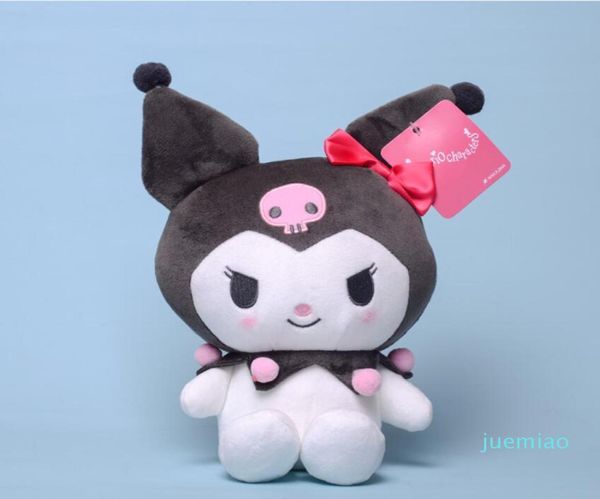 Jouets en peluche Kuromi de 20CM, 2 couleurs, poupées pour enfants, poupée de chiffon, cadeaux de vacances pour filles, animaux en peluche, films TV7782338