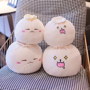 20cm/30cm Kawaii doux chignon cuit à la vapeur en peluche oreillers dessin animé nourriture chignon en peluche poupée canapé sieste oreiller enfants cadeau