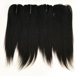 20 cm-40 cm zijdebasis Women Toppers 7x10cm 9x14cm Virgin Human Hair Topper 0,8 cm PU in voor clips op haarstukje