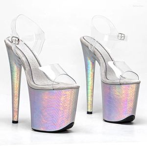 20cm / 8inches Leecabe Sandals PVC Upper Snake Pu Cover Plateforme High Heel Pole Dance Chaussures 7355