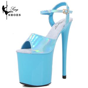 20 cm/8inchs 351 dames sandalen zomer sexy pool dance schoenen super high nachtclub platform stiletto striptease fetisj hakken 230807