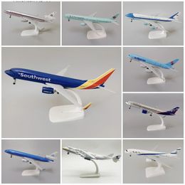 20 cm Legering Metaal Air USA Southwest Airlines Boeing 737 B737 Airways Diecast Vliegtuig Model Canada KLM RUSSISCHE Vliegtuig Vliegtuigen 240118