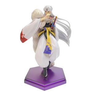 20 cm Anime Inuyasha Figures Sesshoumaru GK Figurine PVC Modèle de statue Dollle Collectible Room Decoration Cadeaux 240509