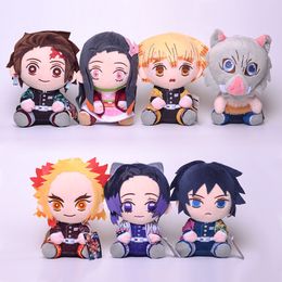 20cm dessin animé Anime démon Slayer jouets Kazuma Tanjiro Nidouzi main donew peluche enfants cadeau préféré