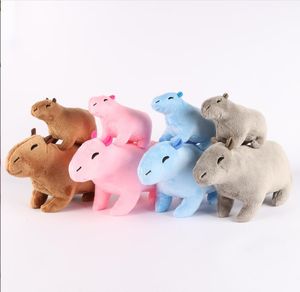 20 cm mode Kawaii couleur unie Capybara peluche jouet Kawaii PP coton peluche oreiller Festival cadeau poupée enfants jouets