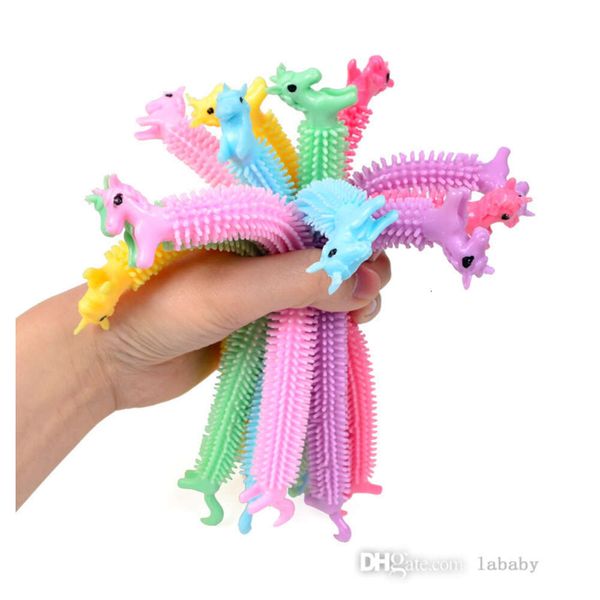 20cm fidget toys tpr stress releveur jouet enfants adultes mignon licorn dinosaur stretchy string toys toys décompression tire corde anxiété relief cadeaux