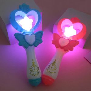 20 cm Glowing Magic Wand Toy LED Night Light Magic Wand Glitter Glowing Stick Creative Toy Cadeaux pour enfants enfants filles 240327