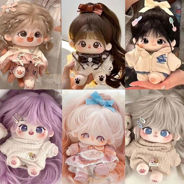 20cm Idol Doll Plush Sakura Monster Cotton Star Dolls Kawaii Baby Plushies Dolls Toys Fans Collection Children Girl Gift 240409