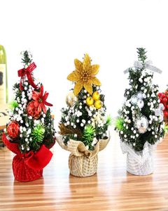 20 cm mini kerstboom tafelblad met kinderen039S geschenken kleine kerstboom ornamenten8565000