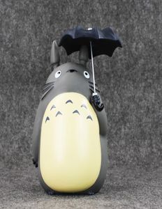 20 cm mijn buurman totoro met overkoepelende PVC -figuur Miyazaki Hayao Collectible Model Toy Piggy Bank T2001069600940