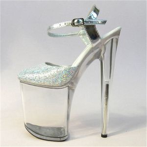 20 cm Nouvelles mode Crystal Crystal Chaussures à talons hauts