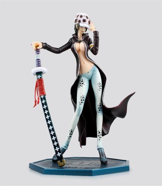 20 cm One Piece Trafalgar Law Chica sexy COS Cirujano de la muerte Figura de anime PVC Colección Modelo Juguetes para regalos de Navidad muñeca MX20072728988914