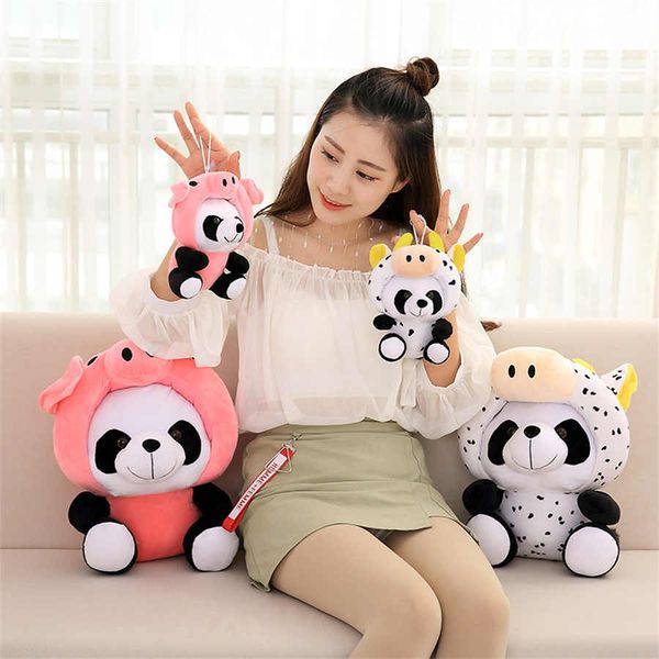 Poupée en peluche Panda du zodiaque chinois, 20cm, cadeau de noël, jouet en peluche, décor de canapé, décoration de chambre à coucher, cadeau d'anniversaire