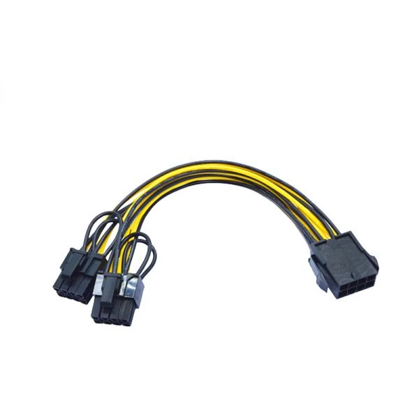 Alimentation Pc 20CM, CPU Molex 8 broches à 2 PCI-e 8 (6 + 2) broches, connecteurs de carte graphique Pci Express, câble interne, séparateurs d'alimentation