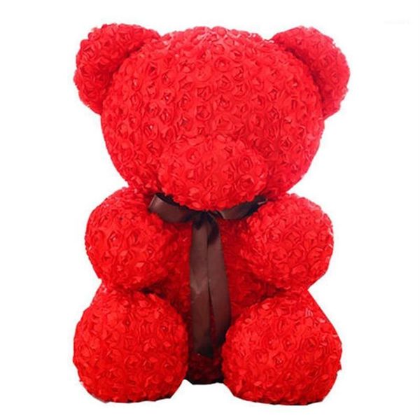 Molde de oso de espuma blanca de poliestireno, 20cm, oso de peluche rosa, corazón blanco, regalos para el día de la madre, decoración para fiesta y boda, 1247h