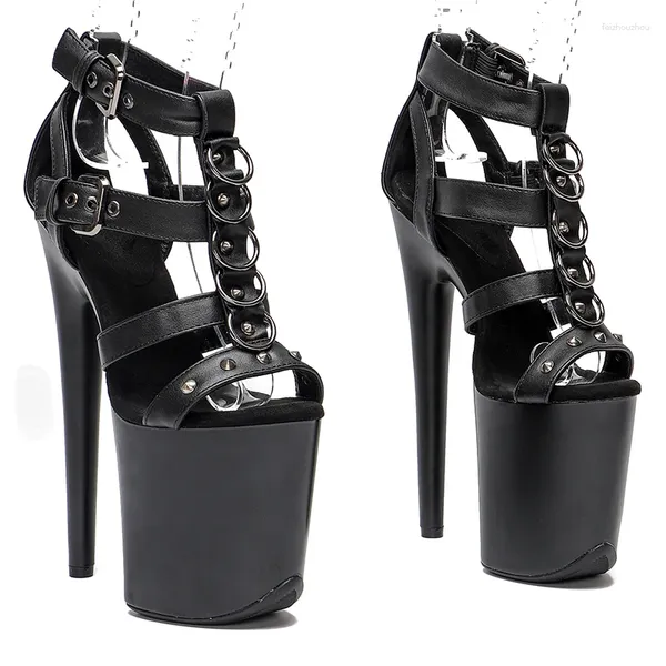 20cm/ sandalias 8 pulgadas Leecabe Matte Matte Fashion Party Plataforma High Taclub Night Club Pole Dance Shoes1kz 8714