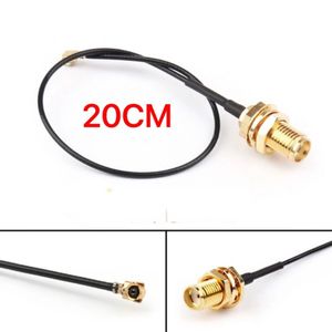 20 cm SMA -connectorkabel vrouwelijk naar UFL/U.FL/IPX/IPEX RF of geen connector Coax -adapterassemblage RG178 Pigtail Cable 1,13 mm