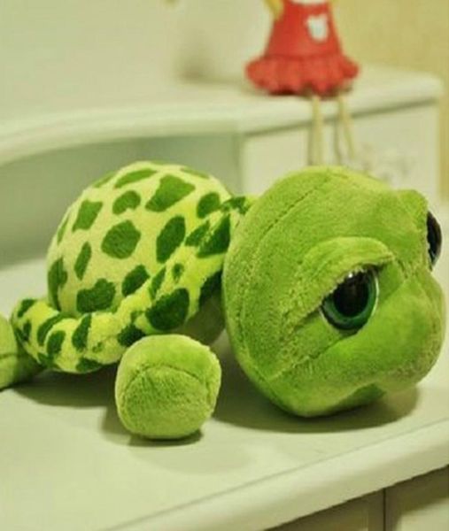 20 cm Animales de peluche de peluche Súper verdes Ojos grandes Tortuga de peluche Tortuga Animal Peluche Bebé Juguete Regalo Regalo del día de los niños039s LA0206708721