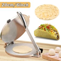 20Cm Tortilla Pers Maker DIY Handleiding Deeg Persgereedschap Burrito Knoedel Huid Keuken Bakvormen Koken 240117