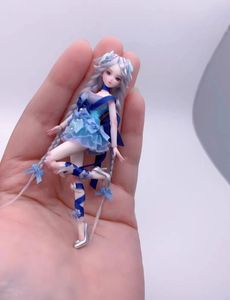 20cmBJD 18 pop 10 cm 12 K hoge precisie 3D afdrukken mannequin meisjes pop DIY speelgoed Kawaii meisje schilderen model pop 240312