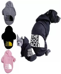 20Color Designer Pet Desse Sweater Dog Apparel Four Seasons Medium en grote honden Hoodie The Doggy Face Labrador French Bulldog 1218834