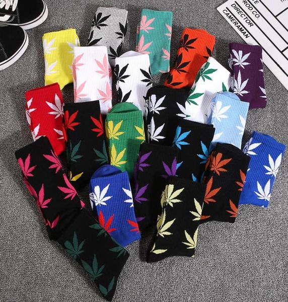 20 COLORES NAVIDAD VIDA VIEDE CACIDADES HOMBRES Mujeres de algodón de alta calidad Skateboard Hiphop Sport Socks3176024