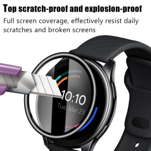 Película protectora de borde curvo 20D para OnePlus Watch Scratch Scratch Soft Screen Protector Smart Watch Accessories (no vidrio).
