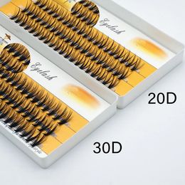 20D30D Individuele wimpercluster 60 Bundels Box Wimel Extensions Natural Mink Wooies Make -up Tools Lashes Groothandel 240420