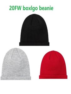 20FW zwart rood GRIJS Beanie Winter Gebreide Skullcap Volwassen Casual Hip Hop Hoed Dames Heren Acryl Beanie Cap Unisex Effen Kleur Keep W6336282