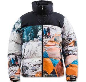 20fw JUNTO Snow Mountain Camp Down Jacket Bordery Logotipo Outwear Down Coat Fashion High Street Pareja para hombres Jaquetas H5673885