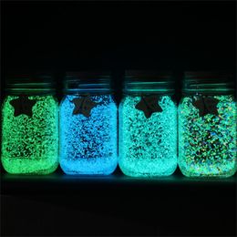 20 g gloedpigment helder grind Noctilucent zand gloeit in het donkere zandpoeder Party Diy Fluorescent Super Luminous Sand