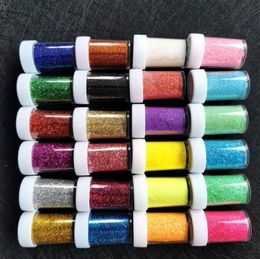 20G Mixte 24 Couleur Poudre Shimmer Glitter Diamant Peinture pour Décoration DIY Nail Tatouage Temporaire Faux Enfants Visage Corps Art Outil 240108