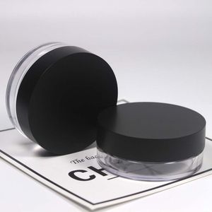 Outil de maquillage professionnel 20g étui à poudre cosmétique rond vide, pot de poudre en vrac en plastique bricolage avec tamis rotatif