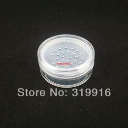 20g X 50 transparent clair vide PS poudre libre tamis boîte bouteille conteneurs, tamis en plastique cosmétique conteneur jarshipping