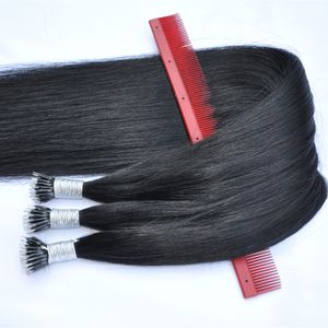 20INCH 200S REMY Micro perles Extensions de cheveux humains Européen Peruvien Vierge Noir brun Blonde Piano Nano Ring Hair 200g