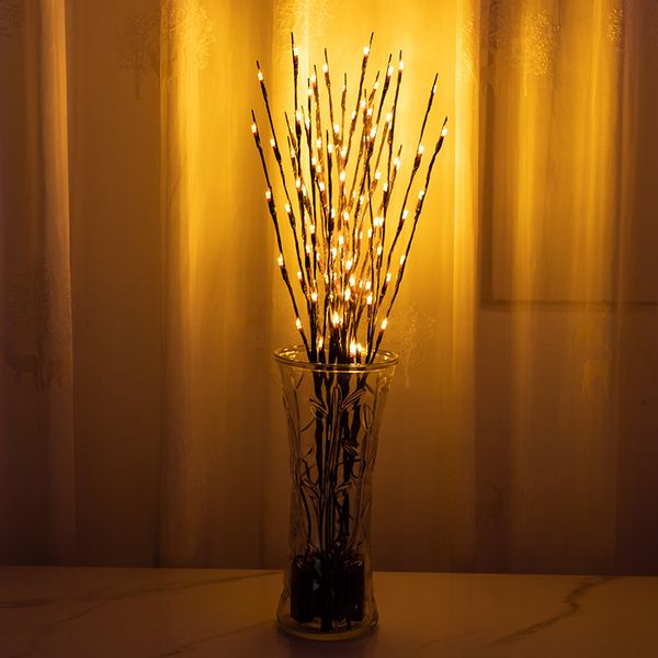 20leds LED Willow Branch Lamp Twig luces Ramas String Light alimentado por batería home Party cafe shop Decoración de Navidad Lámpara 60pcs T1I3040