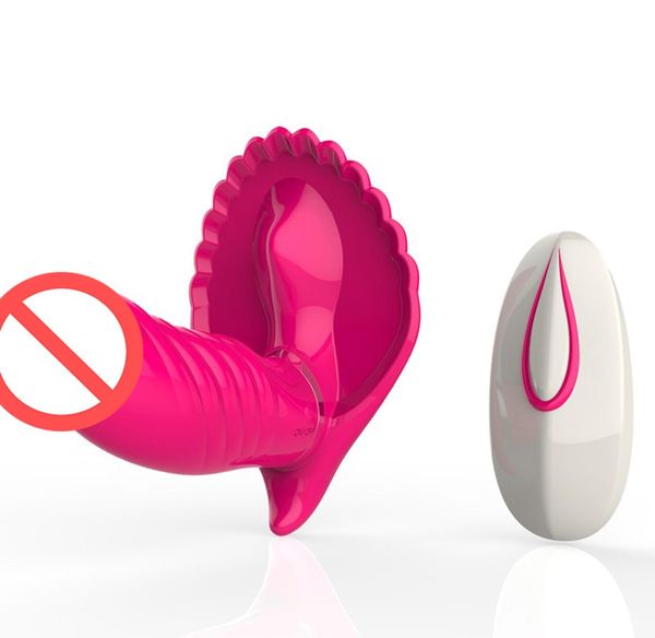 20M Invisible sans fil télécommande papillon vibrateurs sangles sans bretelles sur gode culotte vibrante G Spot vibrateur Sex Toys9939374