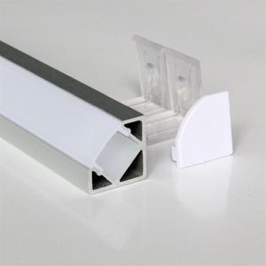 20m10pcs Veel 2m Per Stuk Geanodiseerd Aluminium Profiel Voor Led Strip Lichte Driehoek Vorm Strips335u